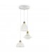 3 Light Cluster Ceiling Pendant White - 1