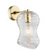 Deportivo Wall Lamp Transparent Brass Steel-1