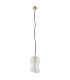 Deportivo Dome Pendant Ceiling Light Transparent Brass Steel-2