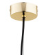 Deportivo Dome Pendant Ceiling Light Transparent Brass Steel-4