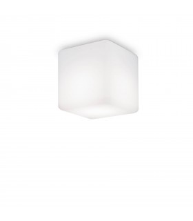 1 Light Square Surface Mounted Downlight White IP44 - 1
