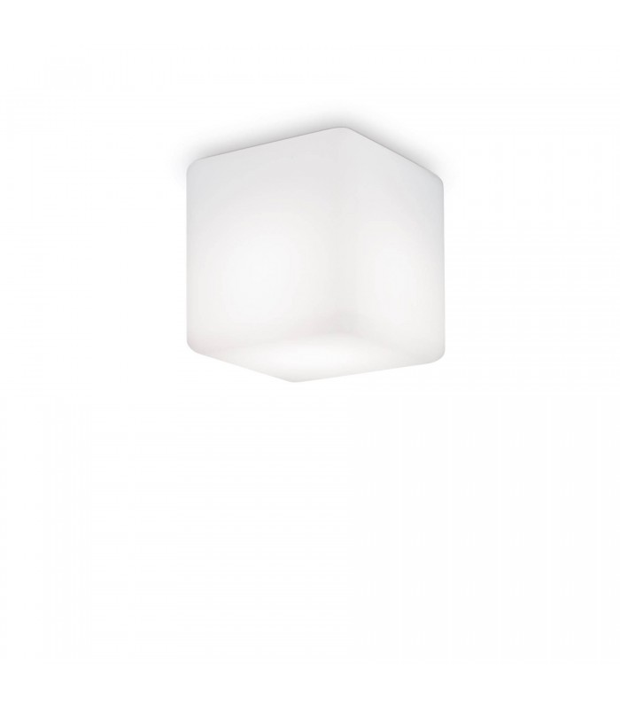 1 Light Square Surface Mounted Downlight White IP44 - 1