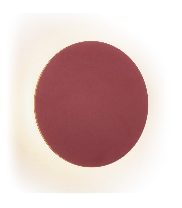Oregon Plus 20cm Flush Wall Lamp Red 580lm 3000K-1