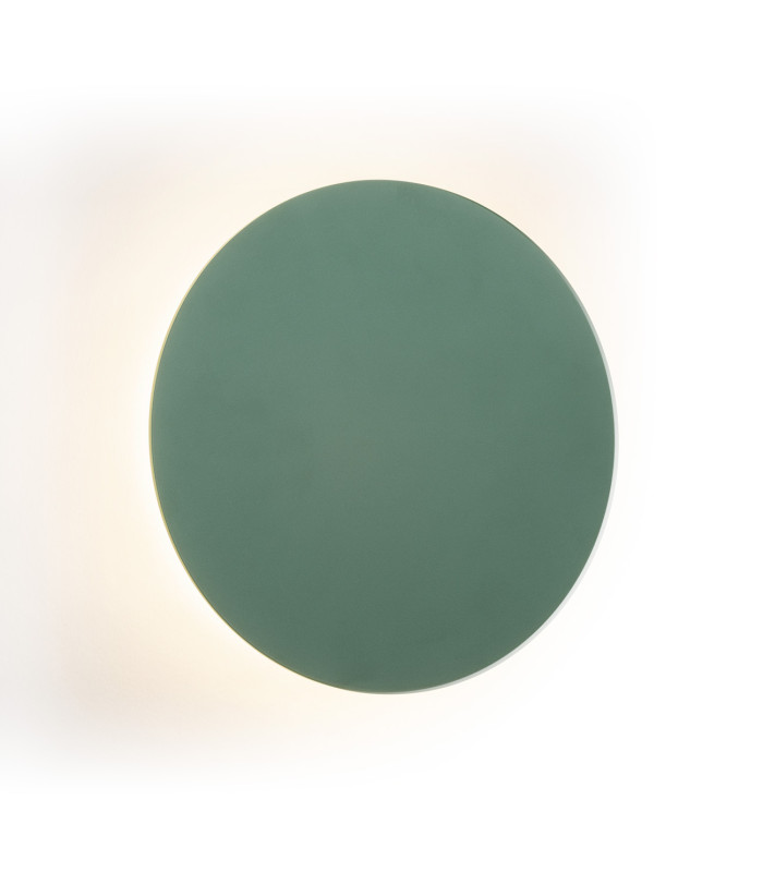 Oregon Plus 12cm Flush Wall Lamp Green 390lm 3000K-1