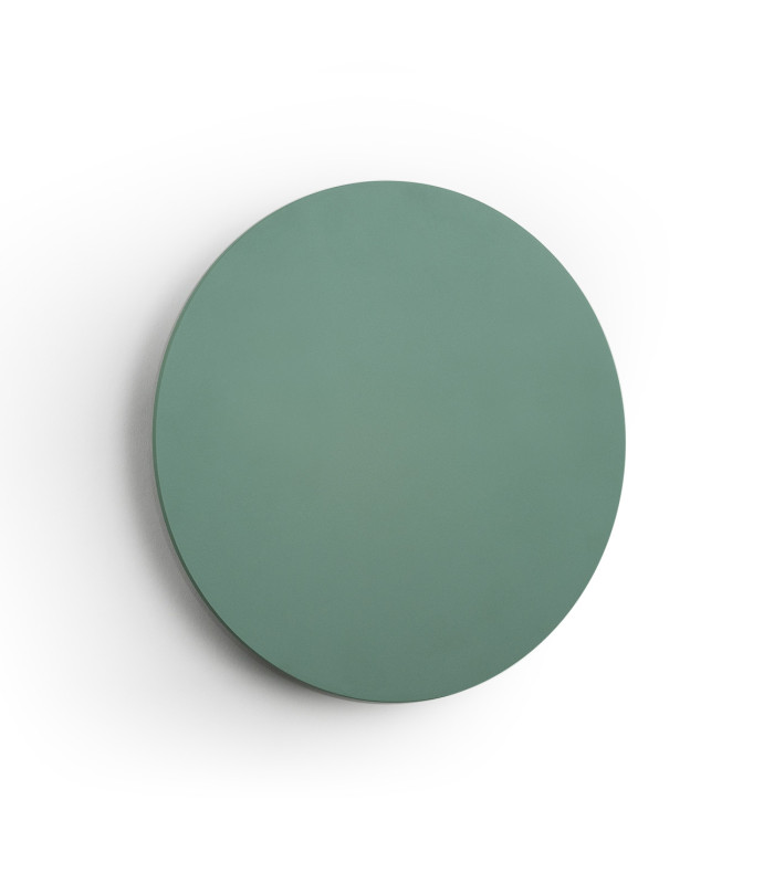 Oregon Plus 12cm Flush Wall Lamp Green 390lm 3000K-3