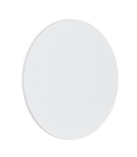 Oregon Flush 20cm Wall Lamp White Structure-1