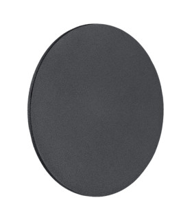 Oregon Flush 12cm Wall Lamp Black Structure-1