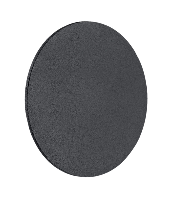 Oregon Flush 12cm Wall Lamp Black Structure-1