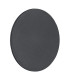 Oregon Flush 30cm Wall Lamp Black Structure-1