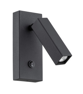 Rock Reading Wall Light Black Structure-2