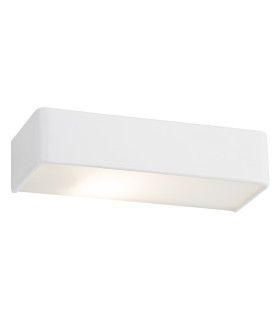 Rodan 40cm Flush Wall Lamp White Structure-1