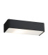 Rodan 20cm Flush Wall Lamp Black Structure-1