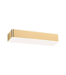 Rodan 30cm Flush Wall Lamp Gold Shine White Finish-1