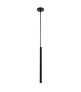 Rio Slim Pendant Ceiling Light Black 719lm 3000K-1