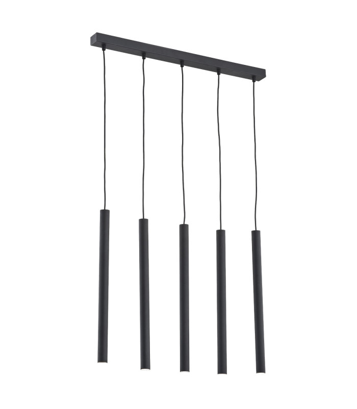 Etna Plus Bar Pendant Ceiling 5 Light Black Structure-1