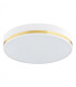 Amore 35cm Flush Ceiling 2 Light White Structure With Gold Strip-2