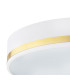Amore 35cm Flush Ceiling 2 Light White Structure With Gold Strip-3
