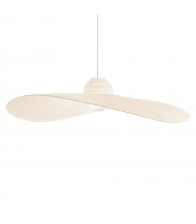 1 Light Dome Ceiling Pendant Light Ivory - 1