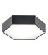 Arizona 29cm Flush Ceiling Light Black Structure-1