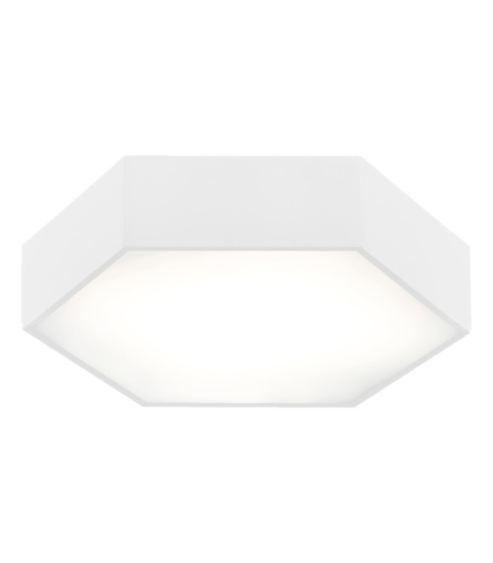 Arizona 29cm Flush Ceiling Light White Structure-1