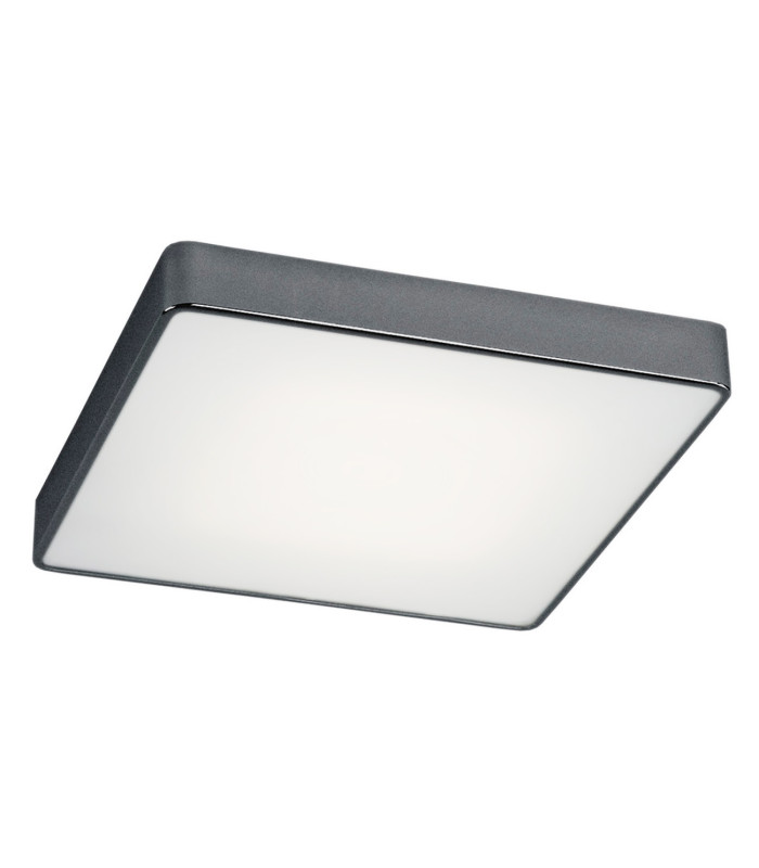 Ontario Flush Ceiling Light Dark-Grey Structure 35cm-1