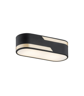 Toni Surface Mounted Downlight Milky Black Structure With Gold Strip 30cm-1