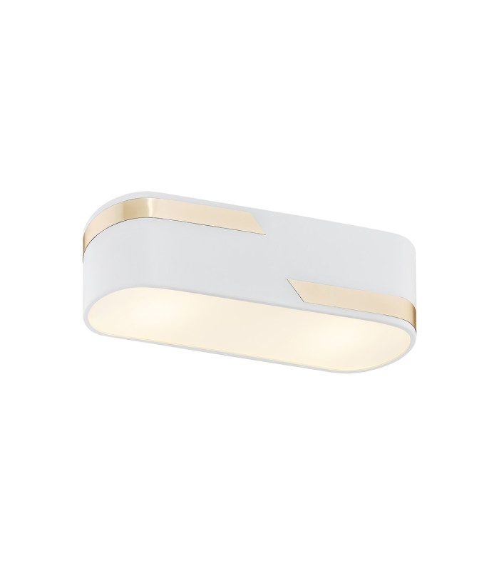 Toni Surface Mounted Downlight Milky White Structure With Gold Strip 30cm-1