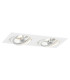 Olimp Plus GU10 Twin Recessed Downlight White Structure-1