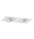 Olimp Plus GU10 Twin Recessed Downlight White Structure-2