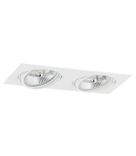 Olimp Plus GU10 Twin Recessed Downlight White Structure-2