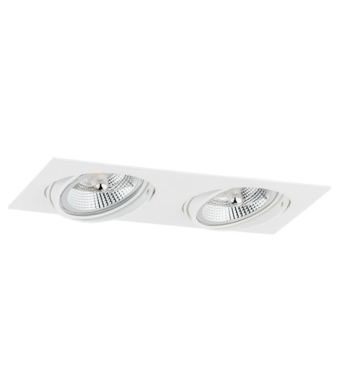 Olimp Plus GU10 Twin Recessed Downlight White Structure-2