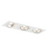 Olimp Plus GU10 Triple Recessed Downlight White Structure-1