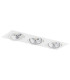 Olimp Plus GU10 Triple Recessed Downlight White Structure-2