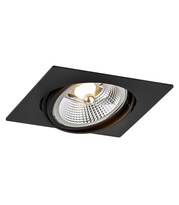 Olimp Plus GU10 Single Recessed Downlight Black Structure-1
