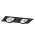 Olimp Plus GU10 Twin Recessed Downlight Black Structure-1