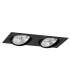 Olimp Plus GU10 Twin Recessed Downlight Black Structure-2