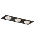Olimp Plus GU10 Triple Recessed Downlight Black Structure-1