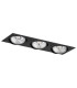 Olimp Plus GU10 Triple Recessed Downlight Black Structure-2