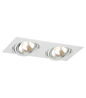 Olimp G9 Twin Recessed Downlight White Structure-1