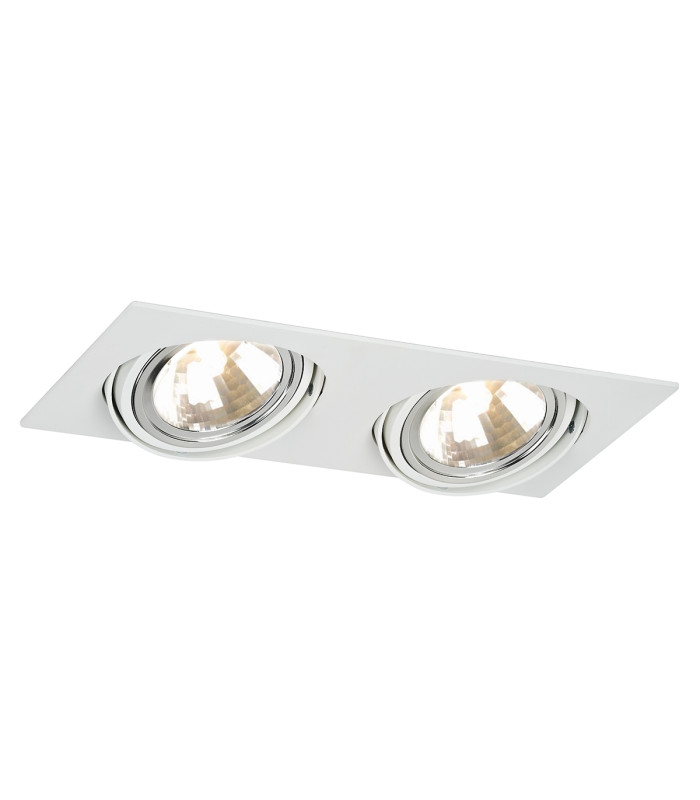 Olimp G9 Twin Recessed Downlight White Structure-1