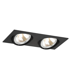 Olimp G9 Twin Recessed Downlight Black Structure-1