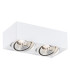 Rodos Plus GU10 Twin Surface Mounted Downlight White Structure-1