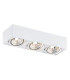 Rodos Plus GU10 Triple Surface Mounted Downlight White Structure-1
