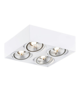 Rodos Plus GU10 Quad Surface Mounted Downlight White Structure-1
