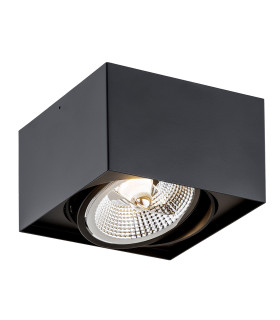 Rodos Plus GU10 Single Surface Mounted Downlight Black Structure-1