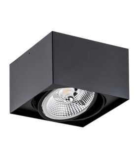 Rodos Plus GU10 Single Surface Mounted Downlight Black Structure-2