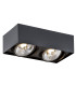 Rodos Plus GU10 Twin Surface Mounted Downlight Black Structure-1