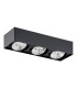 Rodos Plus GU10 Triple Surface Mounted Downlight Black Structure-2