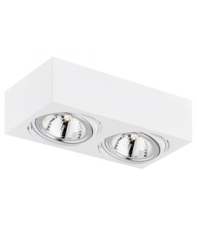 Rodos Twin Surface Mounted Downlight White Structure-1