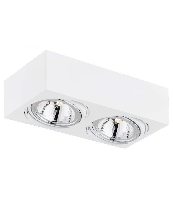 Rodos Twin Surface Mounted Downlight White Structure-1